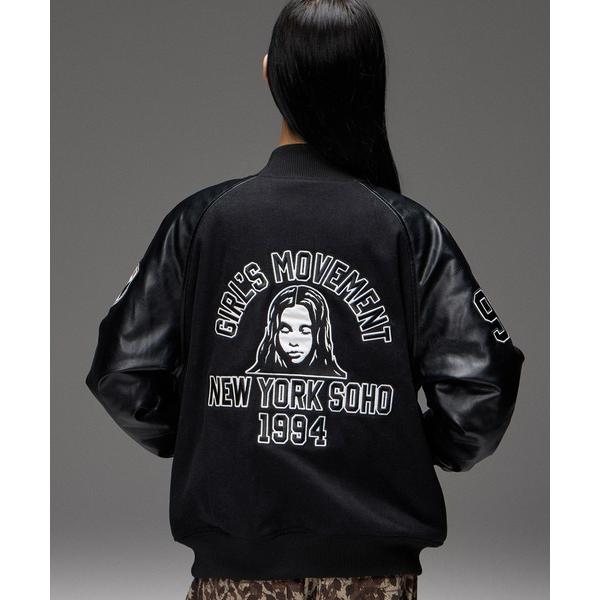 スタジャン FACE PATCH STADIUM JACKET レディース メンズ