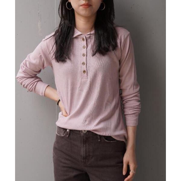 ヘンリーネック tシャツ YENN（イエン）HENRY HOODIE LONGTEE レディース