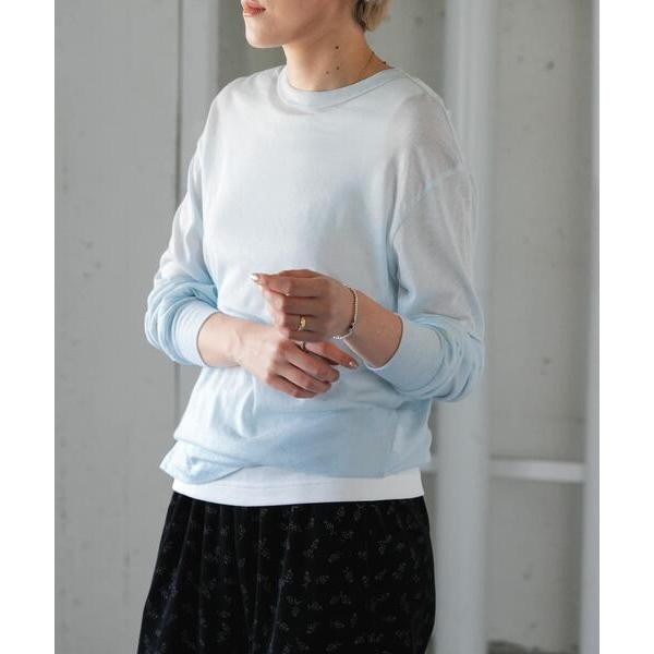 tシャツ FORK＆SPOON　ウール混クルーネックカットソー レディース
