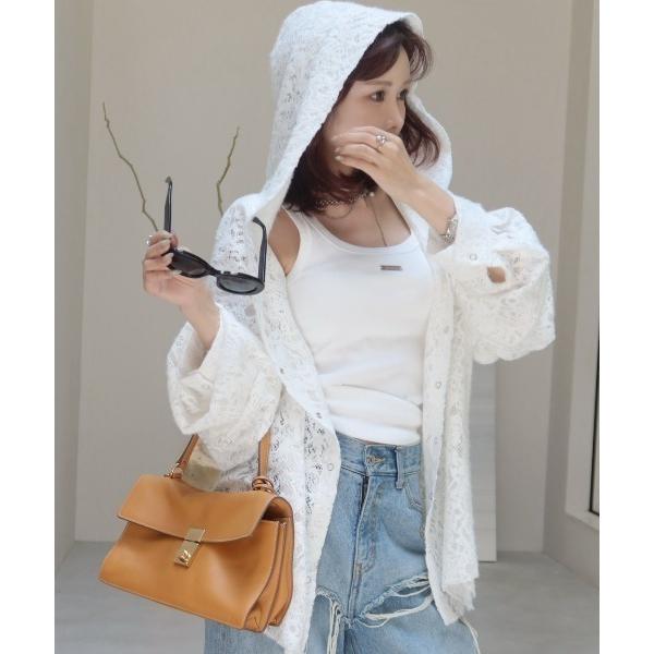 ブラウス シャツ HOODIE LACE SHIRTS レディース