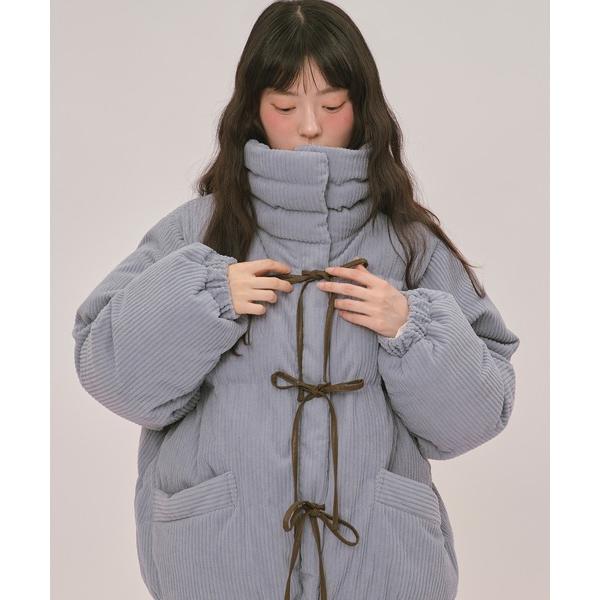 ブルゾン アウター ribbon padding blouson / リボンパディングブルゾン レディース