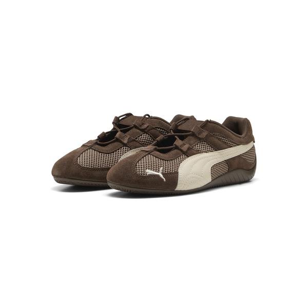 「PUMA」 ローカットスニーカー 23.0cm ダークブラウン レディース