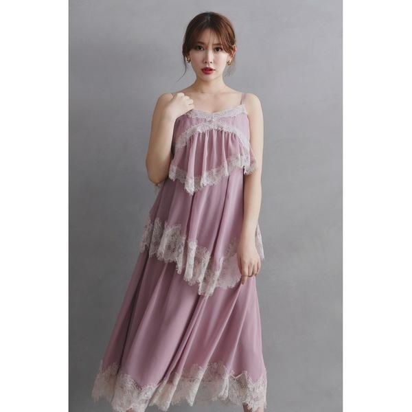 ワンピース Isadora Lace Tiered Camisole Dress