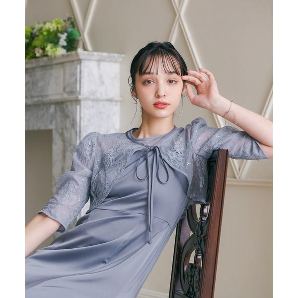 「niana」 コンビワンピース M ブルーグレー レディース