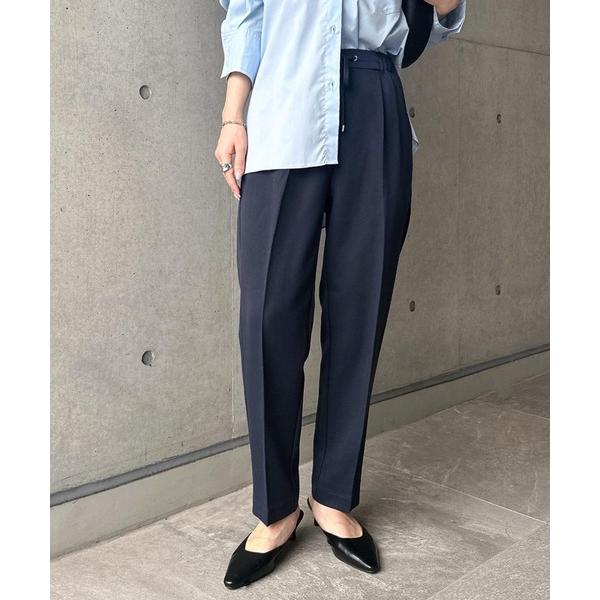 スラックス パンツ 入学式 「13色展開」きれいめツイル美脚ドローストリングテーパードパンツ レディース（Yahoo!・ZOZOTOWN Yahoo!店）