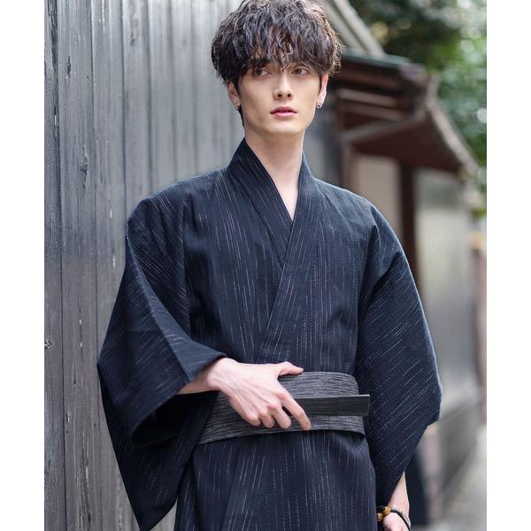浴衣 浴衣5点セット 帯 下駄 扇子 巾着 男性浴衣 メンズ の商品画像