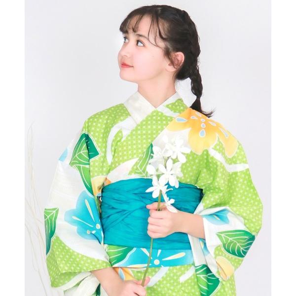 簡単着付け セパレート 浴衣 女の子 2点セット( セパレート浴衣 + 帯 )