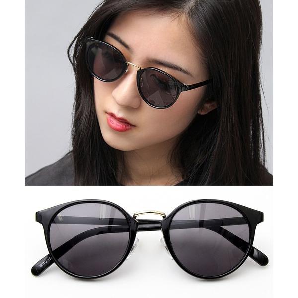 サングラス コンビフレーム サングラス ボストンタイプ 伊達メガネ 鼻パッド付き メンズ レディース の商品画像