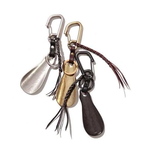 キーケース MR.OLIVE ミスターオリーブ / E.O.I / POLISHED STEER LEATHER / BRASS SHOE HORN KEY RING ポリッシュド ステアレザー / ブラス シューホーン…