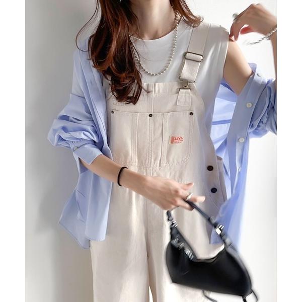 サロペット オーバーオール 「JaVa ジャバコラボ」朝の”服なに着よう問題” 秒で解決。大人女子のゆるコーデ完成！綿100％オーバーサイズ サロペット