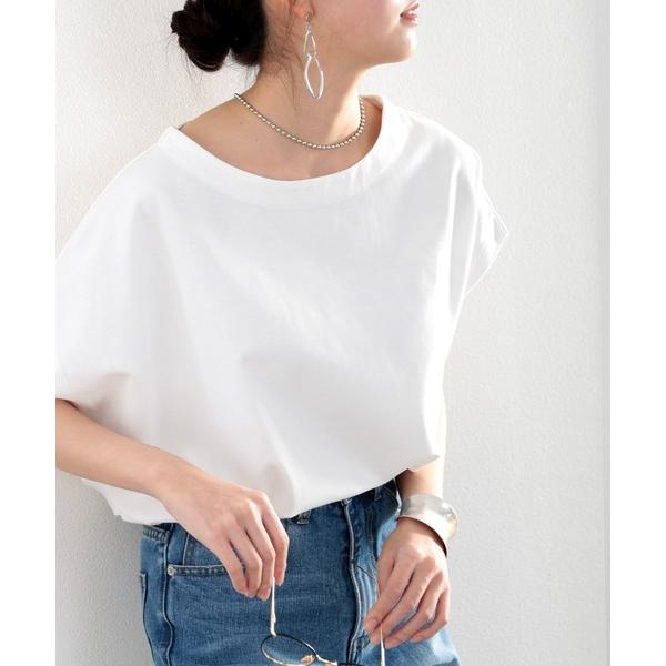 tシャツ 綿100％、夏もさらり滑らか。シンプルフレンチタックプルオーバー レディース（Yahoo!・ZOZOTOWN Yahoo!店）