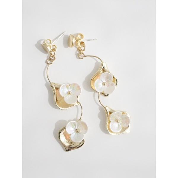 ピアス レディース オーロラフラワーピアス