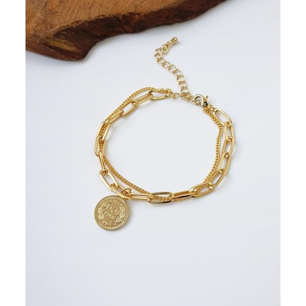 ブレスレット コイン 2連ブレスレット
