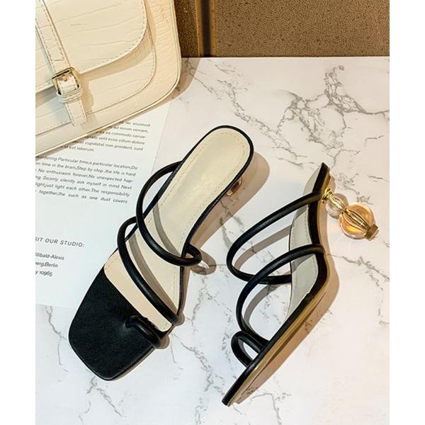 サンダル 「Jasmine」クリアボールヒールサンダル ヒール8cm レディース の商品画像