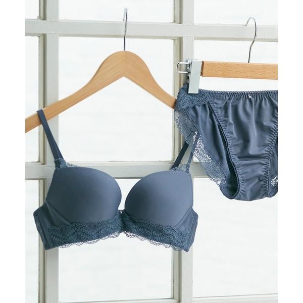 ブラジャー ショーツセット 「B〜Fカップ／上下セット　つるんとしたデザインでアウターにひびきにくい」丸胸つるんとブラ＆ショーツセット の商品画像