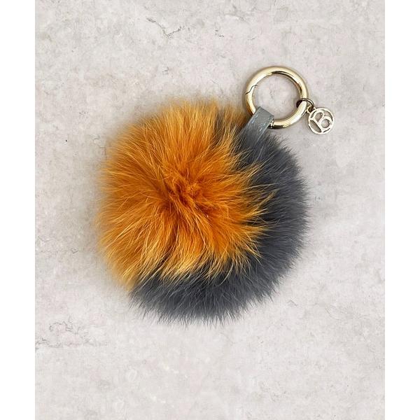 チャーム フォックスファーバッグチャーム