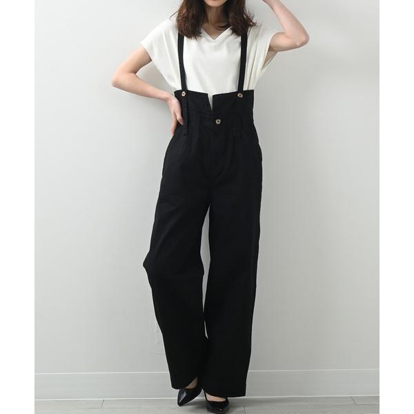 ワイドパンツ レディース ハイウエスト