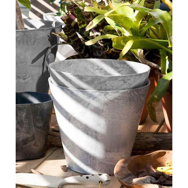 花瓶 amabro ART STONE アマブロ アートストーン プランター ラウンド 植木鉢 (M /8・9号鉢相当)（Yahoo!・ZOZOTOWN Yahoo!店）
