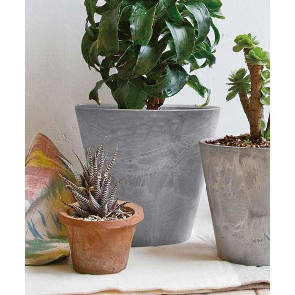 花瓶 amabro ART STONE アマブロ アートストーン プランター ラウンド 植木鉢 (L /10・11号鉢相当)（Yahoo!・ZOZOTOWN Yahoo!店）