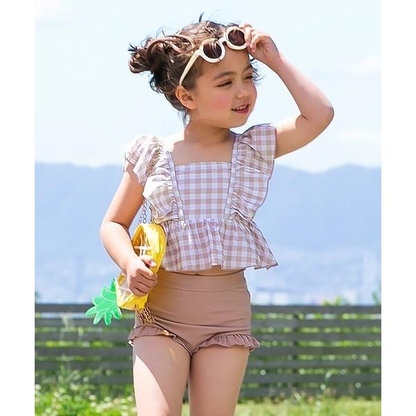 水着 UVカット えらべるデザイン ボリュームフリル セパレート水着 キッズ 子供 女の子（Yahoo!・ZOZOTOWN Yahoo!店）