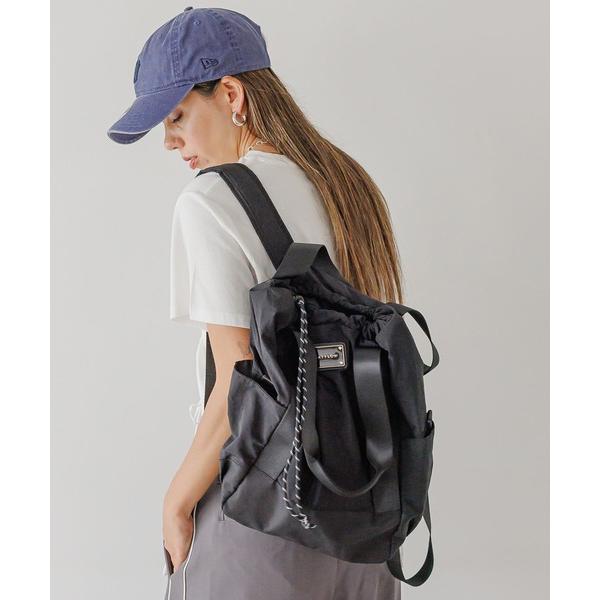 デイバック リュック 「軽量!大容量♪ペットボトルホルダー付き」プレートライトデイパック レディース の商品画像