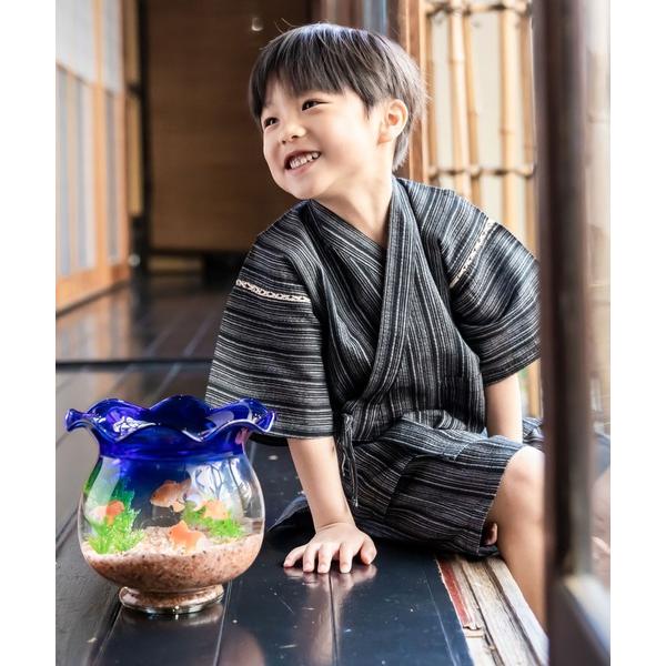 浴衣 ボーイズ 甚平 男の子 綿麻甚平 キッズ 甚平 キッズ 子供 男の子 の商品画像