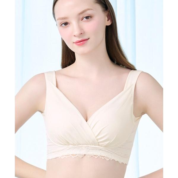 ブラジャー ブラデリス ノンワイヤーカシュクールブラ マタニティ（Yahoo!・ZOZOTOWN Yahoo!店）