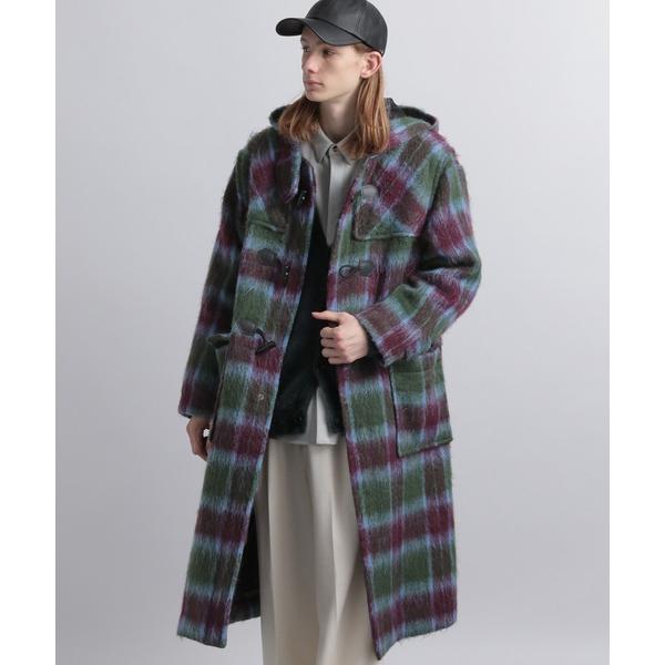 コート ダッフルコート シャギーチェックダッフルコート (HARE)
