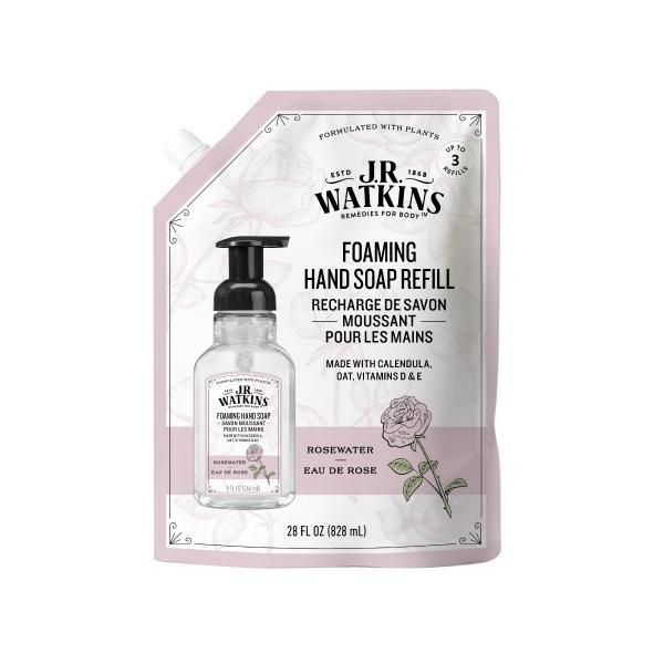 ハンドソープ J.R.Watkins WT フォーミングハンドソープ リフィル ローズウォーター 828ml（Yahoo!・ZOZOTOWN Yahoo!店）