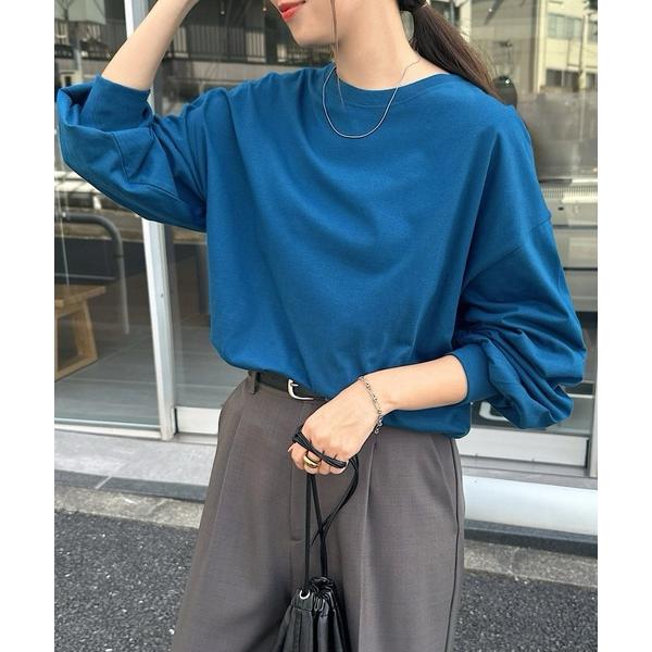 tシャツ 「新色追加」無地ボーダーボリューム袖コットン長袖Tシャツ レディース（Yahoo!・ZOZOTOWN Yahoo!店）