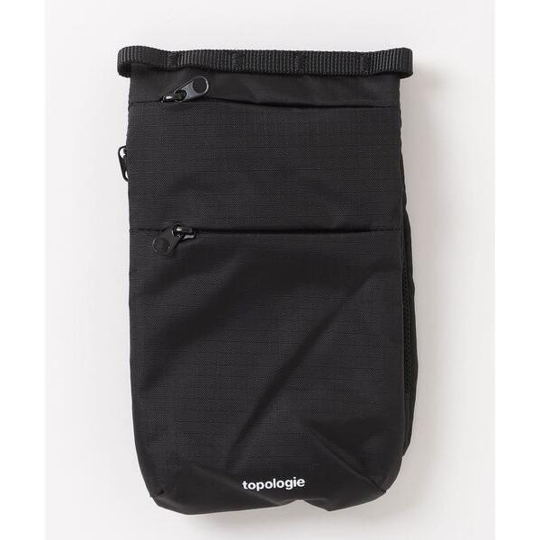 Maison Kitsuné 黒 サコッシュ ☆MAISON KITSUNE☆TOPOLOGIE サコッシュ ポーチ 携帯ケース 黒