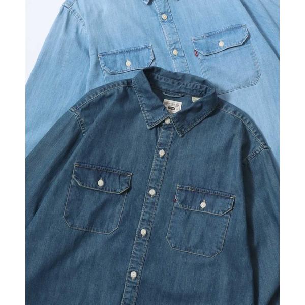 アロハシャツ シャツ Levi’s/リーバイス JACKSON WORKER DENIM SHIRT/オーバーサイズ デニムシャツ/レギュラーカラーシャツ/レディース メンズ