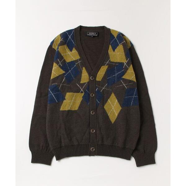 カーディガン 「ANREALAGE/アンリアレイジ」 Gravity argyle cardigan メンズ