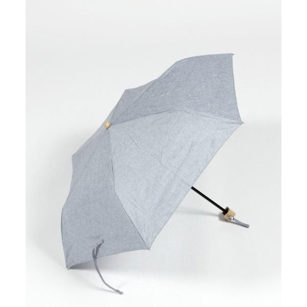 折りたたみ傘 ウッド晴雨折りたたみ傘/172228 レディース の商品画像