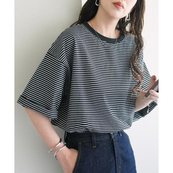 tシャツ 「WEB限定」ボーダービッグ半袖Tシャツ レディース（Yahoo!・ZOZOTOWN Yahoo!店）