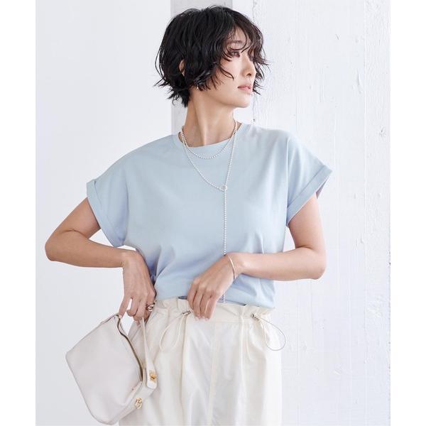 tシャツ 汗染み防止ダブルカフスTシャツ レディース の商品画像