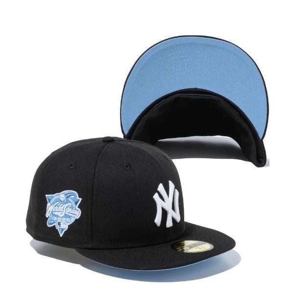 帽子 キャップ NEW ERA/ニューエラ キャップ 59FIFTY Gelato ニューヨークヤンキース ブラック ライトブルーアンダーバイザー
