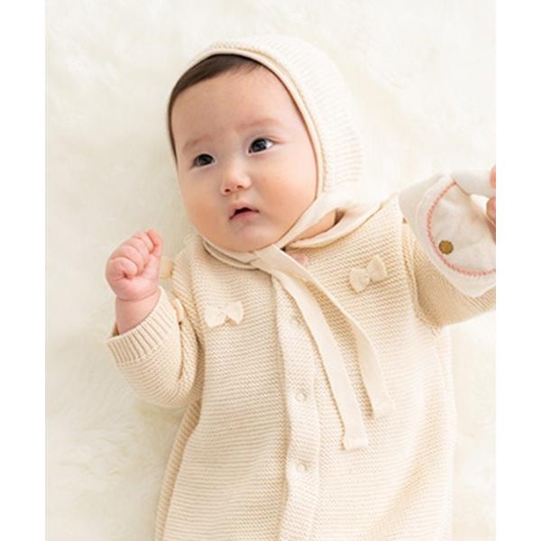 ベビー 「pompkins BABY / ポプキンズベビー」オーガニックニットボンネット（Yahoo!・ZOZOTOWN Yahoo!店）