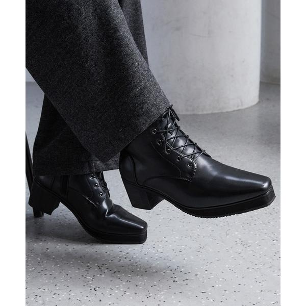 ブーツ 「CLEL」High Sole Design Heel Boots/ハイソール デザイン ヒールブーツ メンズ レディース の商品画像