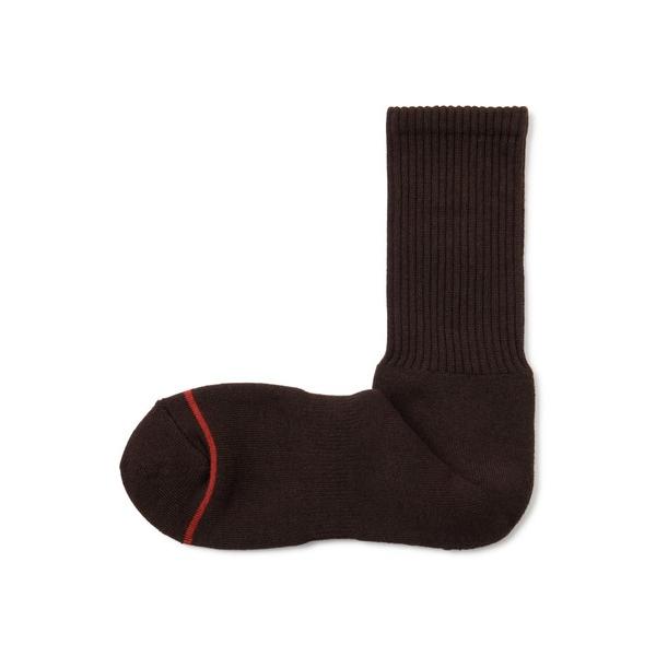 無印良品 足なり直角 あったか綿 厚手靴下（ウール入り・無地）