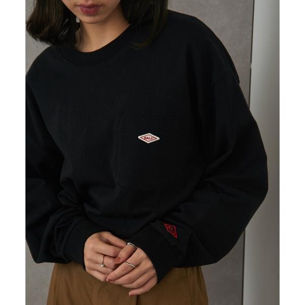 tシャツ 「BALL」32380 ヘビーウエイト天竺　ワッペン+ポケット付き BIGサイズ長袖Tシャツ メンズ レディース の商品画像
