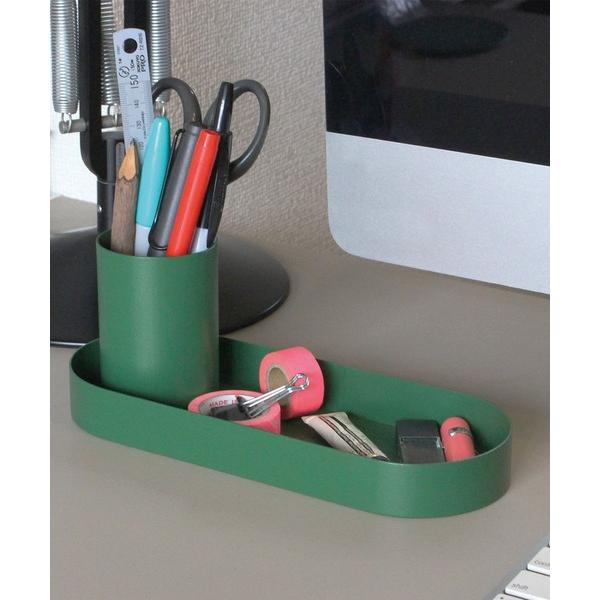 収納 デスクオーガナイザー スチール トレイ トレー ペン立て の商品画像