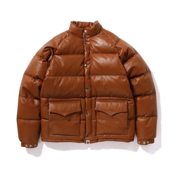 ダウンジャケット　茶色　中古　エイプ　HIRO ダウンジャケット 茶色 中古 エイプ HIRO A BATHING APE ダウン