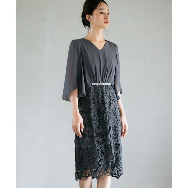 ドレス 結婚式 ワンピース パーティー ドレス お呼ばれ 二次会 袖あり の商品画像