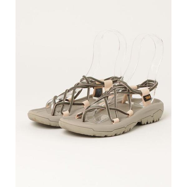 「Teva」 フラットサンダル 22cm グレー レディース