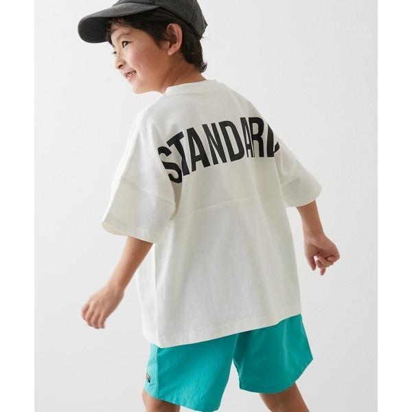 tシャツ 綿100％ 型崩れしにくい STANDARD バックロゴプリント 半袖Tシャツ キッズ 子供服 男の子 女の子（Yahoo!・ZOZOTOWN Yahoo!店）