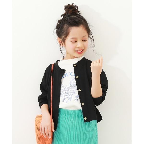 カーディガン UVカット ガールズ クルーネック カーディガン キッズ 子供服 女の子（Yahoo!・ZOZOTOWN Yahoo!店）