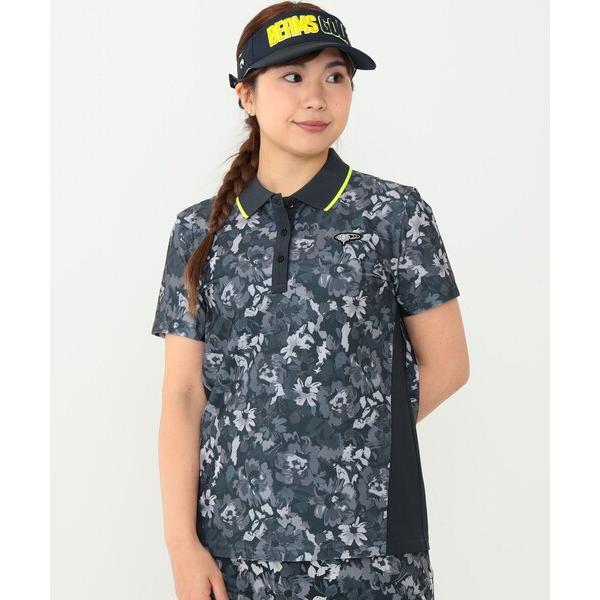 ポロシャツ 「WOMEN」 BEAMS GOLF ORANGE LABEL/フラワーカモ プリント ポロシャツ レディース