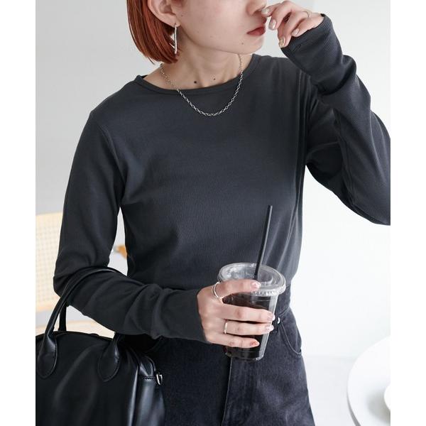 tシャツ 「WEB限定」リブシアーロングスリーブ レディース の商品画像