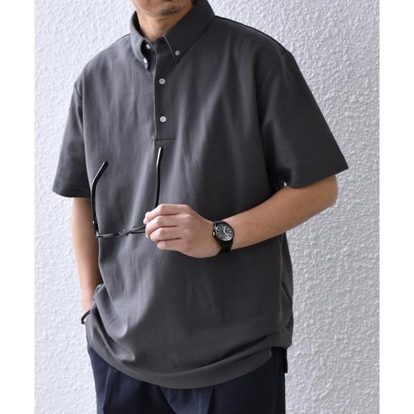 ポロシャツ SHIPS any:「接触冷感/遮熱/UVカット機能等」サマーファンクション 鹿の子 ボタンダウンポロシャツ メンズ の商品画像